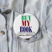 Badge Rond 10 Cm Achetez mon bouton de livre (En situation)