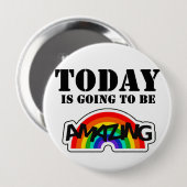 Badge Rond 10 Cm Affirmation de soi (Devant & derrière)