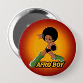Badge Rond 10 Cm AfroBoy ! (Devant & derrière)