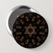 Badge Rond 10 Cm Âge de bronze Mandala (Devant & derrière)
