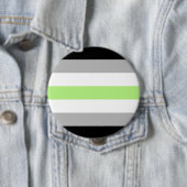 Badge Rond 10 Cm Agender Pride (En situation)