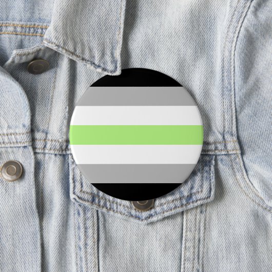 Badge Rond 10 Cm Agender Pride (En situation)