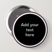 Badge Rond 10 Cm Ajouter votre texte ici - MODÈLE (Devant & derrière)