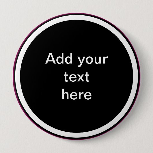 Badge Rond 10 Cm Ajouter votre texte ici - MODÈLE (Devant)