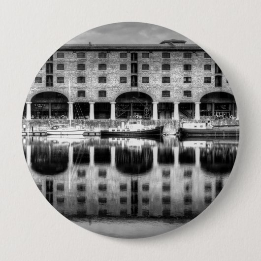 Badge Rond 10 Cm Albert Dock Liverpool (Devant)