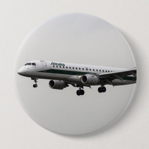 Badge Rond 10 Cm Alitalia Embraer 190