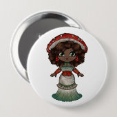 Badge Rond 10 Cm Amanite (Devant & derrière)
