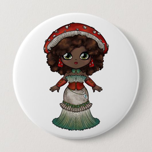 Badge Rond 10 Cm Amanite (Devant)
