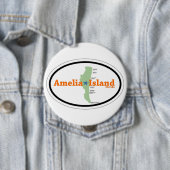 Badge Rond 10 Cm Amelia Island. (En situation)