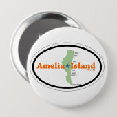 Badge Rond 10 Cm Amelia Island. (Devant & derrière)