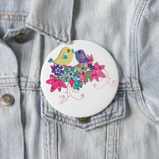 Badge Rond 10 Cm Amour (En situation)