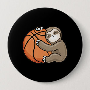 Badge Rond 10 Cm Amoureux des animaux sportif du joueur de basket-b