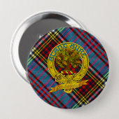 Badge Rond 10 Cm Anderson Clan Tartan & Motif (Devant & derrière)