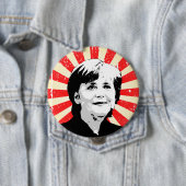 Badge Rond 10 Cm Angela Merkel (En situation)
