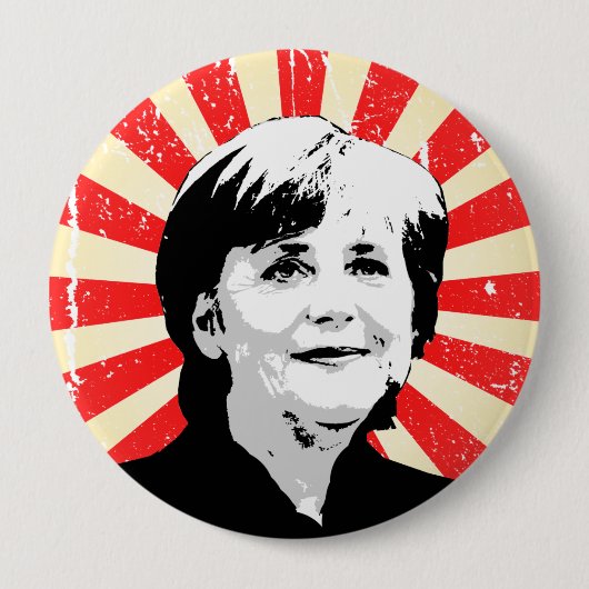 Badge Rond 10 Cm Angela Merkel (Devant)