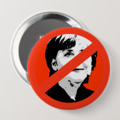 Badge Rond 10 Cm Angela Merkel (Devant & derrière)