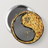 Badge Rond 10 Cm Année du lapin de feu (Devant & derrière)