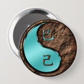 Badge Rond 10 Cm Année du serpent de Terre (Devant & derrière)