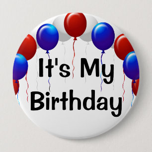 Badge Rond 10 Cm Anniversaire