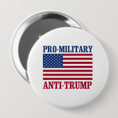 Badge Rond 10 Cm Anti-Atout Pro-Militaire - Anti-Atout - (Devant & derrière)