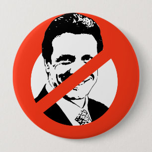 BADGE ROND 10 CM ANTI-CUOMO