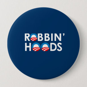 BADGE ROND 10 CM ANTI-OBAMA - CAPOTS DE ROBBIN