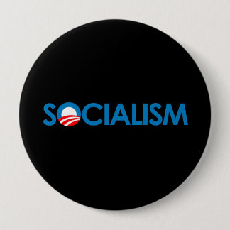 Badge Rond 10 Cm Anti-Obama - socialisme