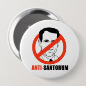 Badge Rond 10 Cm Anti-Santorum- (Devant & derrière)