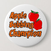 Badge Rond 10 Cm Apple Bobbing Champion Button (Devant)