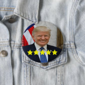 Badge Rond 10 Cm Approbation du président Donald Trump (En situation)
