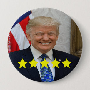 Badge Rond 10 Cm Approbation du président Donald Trump