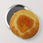 Badge Rond 10 Cm Apricot Kolache pin (Devant & derrière)