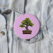 Badge Rond 10 Cm arbre de bonsaïs (En situation)