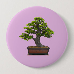 Badge Rond 10 Cm arbre de bonsaïs