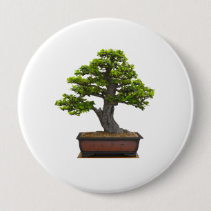 Badge Rond 10 Cm arbre de bonsaïs