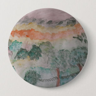 Badge Rond 10 Cm Arbres Sur L'Insigne De La Baie