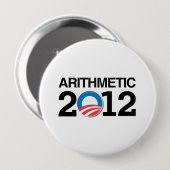 Badge Rond 10 Cm ARITHMÉTIQUE AVEC OBAMA -.png (Devant & derrière)