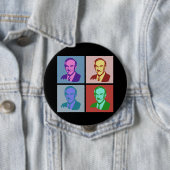 Badge Rond 10 Cm Art de bruit de RON PAUL (En situation)