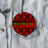 Badge Rond 10 Cm Artdeco de Noël en style rétro (En situation)