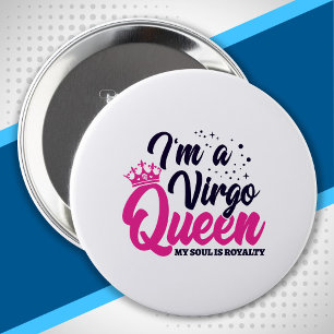 Badge Rond 10 Cm Astrologie Zodiac août et septembre Anniversaire V