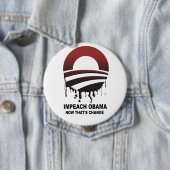 Badge Rond 10 Cm Attaquez Obama - maintenant qu'est le changement (En situation)