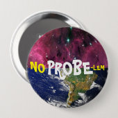 BADGE ROND 10 CM AUCUNES SONDES (Devant & derrière)