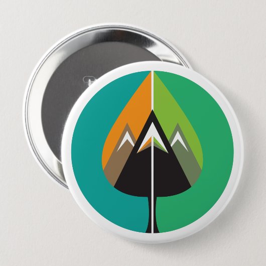 Badge Rond 10 Cm aventures d'automne (Devant & derrière)