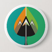 Badge Rond 10 Cm aventures d'automne (Devant)