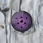 Badge Rond 10 Cm Awakened Rinnegan Button (En situation)