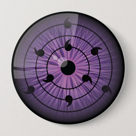 Badge Rond 10 Cm Awakened Rinnegan Button (Devant)