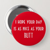 Badge Rond 10 Cm Ayez un beau jour (Devant & derrière)