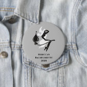 Badge Rond 10 Cm Bachelorette à cocktails de la sorcière mariée (En situation)