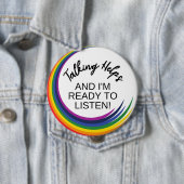 Badge Rond 10 Cm BADING Sensibilisation à la santé mentale | Aide à (En situation)