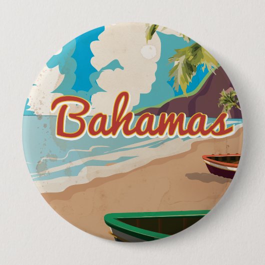 Badge Rond 10 Cm Bahamas (Devant)